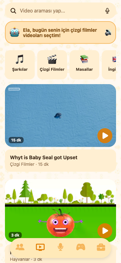CrafaNet video ekranı